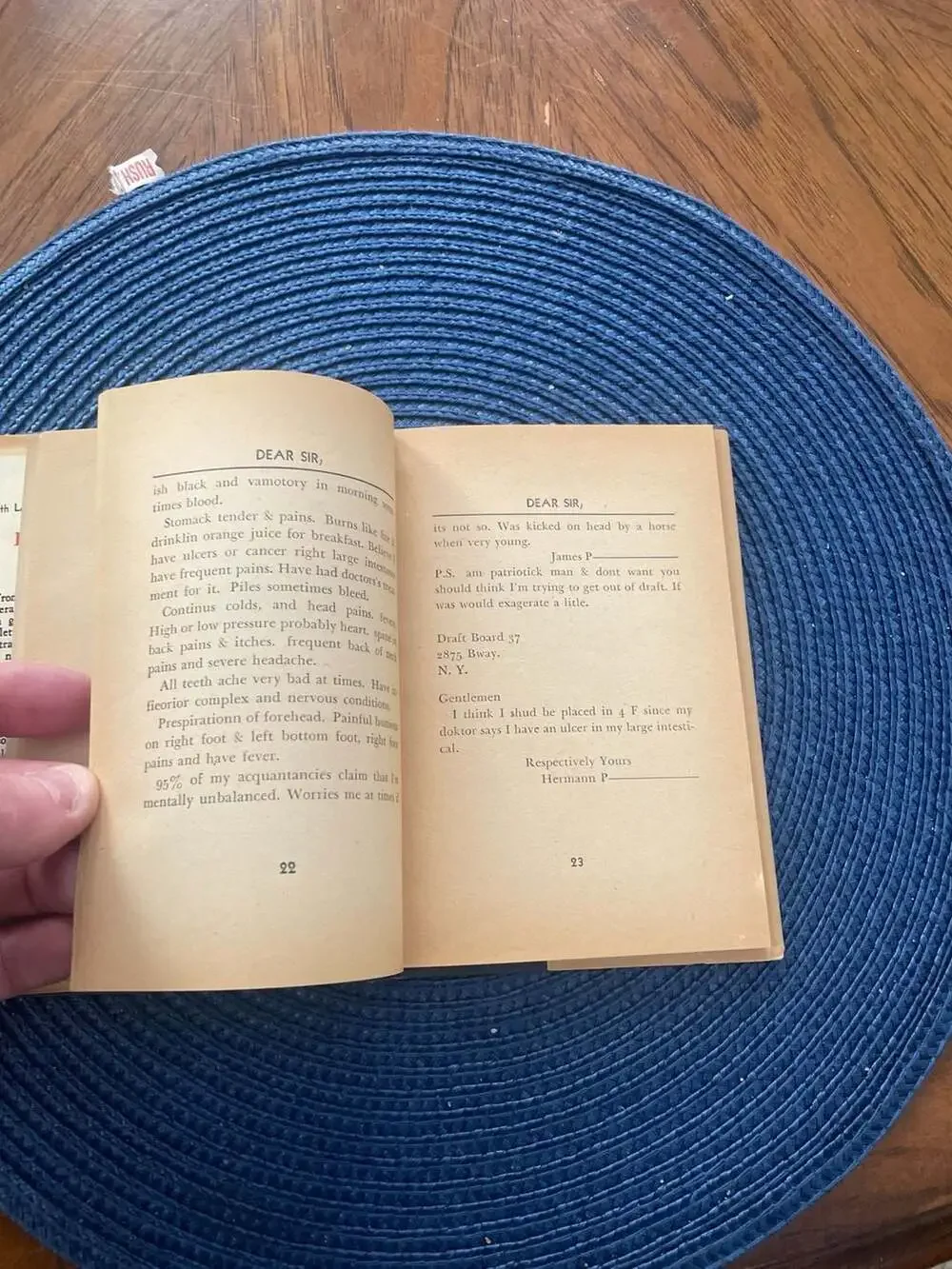 Dear Sir by Juliet Lowell 1944 Vintage 20th Printing Hardcover Book